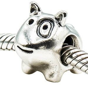 Silver Animal Charm Bead